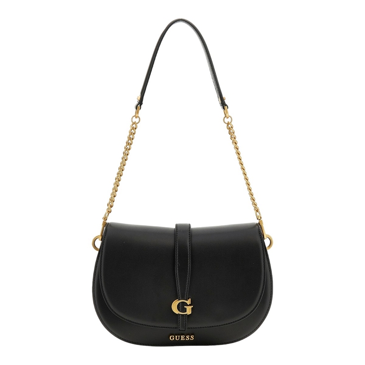 femme Guess femme kuba tri cmpt flap shldr bag noir