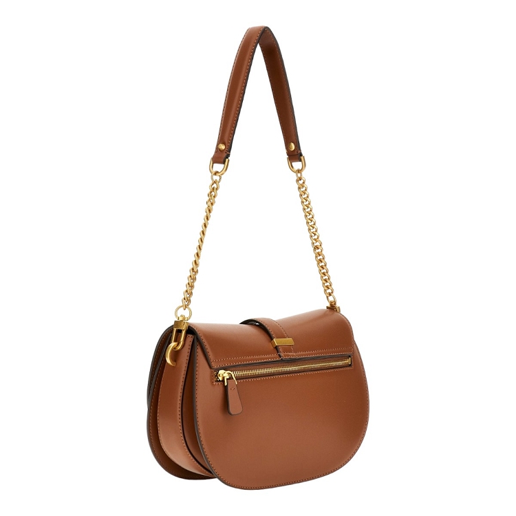 Guess femme kuba tri cmpt flap shldr bag marron2540902_2 sur voshoes.com