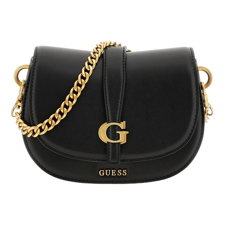 femme Guess femme kuba mini crossbody flap noir