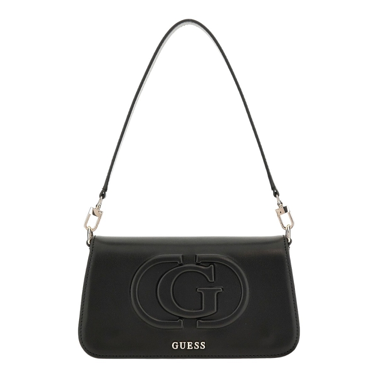 femme Guess femme eco mietta flap shoulder bag noir