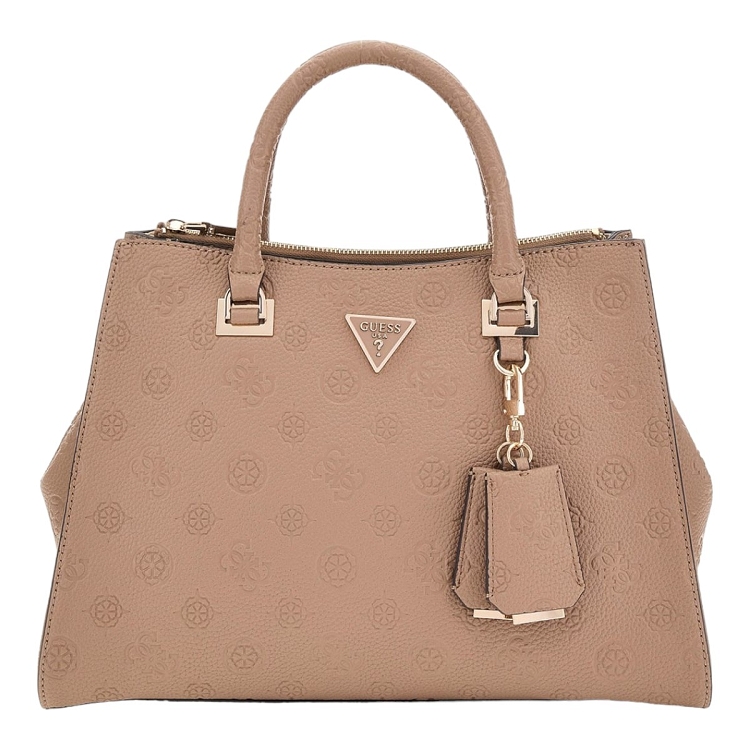 femme Guess femme cresidia society satchel beige