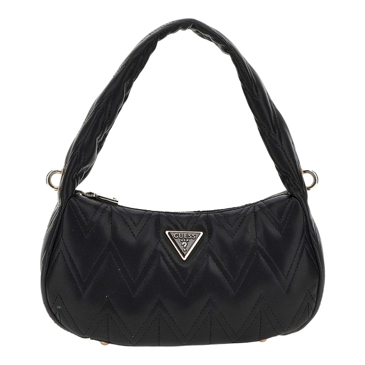 femme Guess femme eda top zip shoulder bag noir