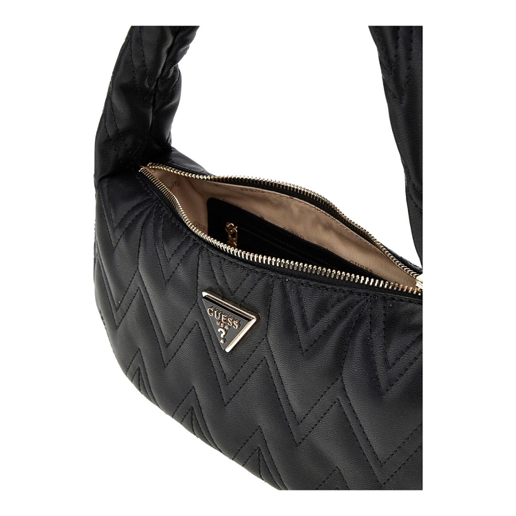 Guess femme eda top zip shoulder bag noir2545401_3 sur voshoes.com