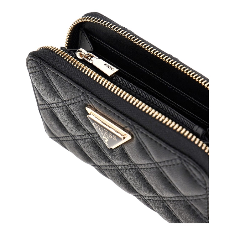 Guess femme giully slg medium zip around noir2547501_3 sur voshoes.com