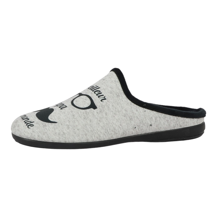 Maison de l espadrille homme mule humour m gris2554901_3 sur voshoes.com