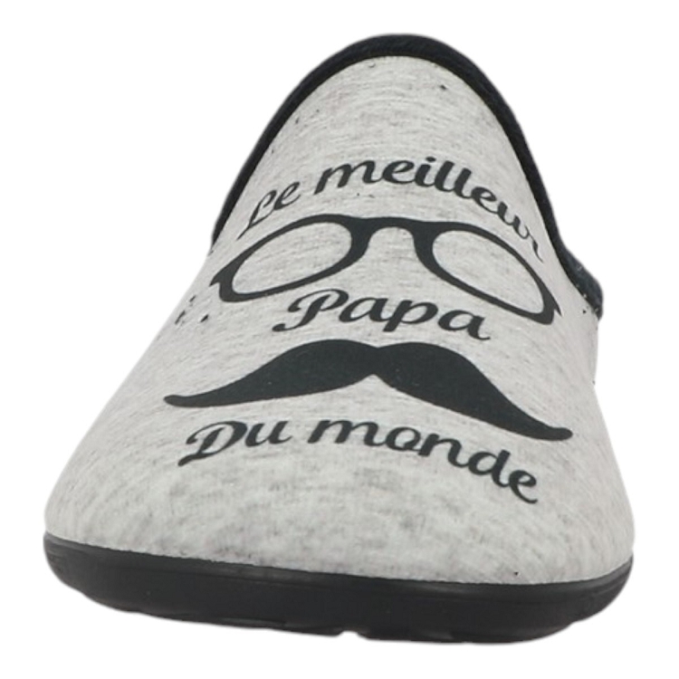 Maison de l espadrille homme mule humour m gris2554901_4 sur voshoes.com