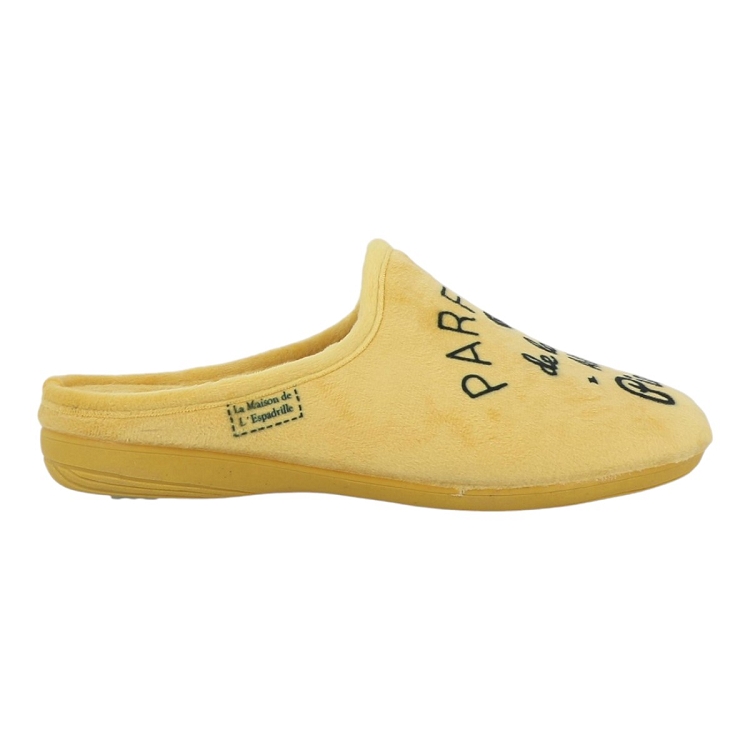 femme Maison de l espadrille femme mule humour f jaune