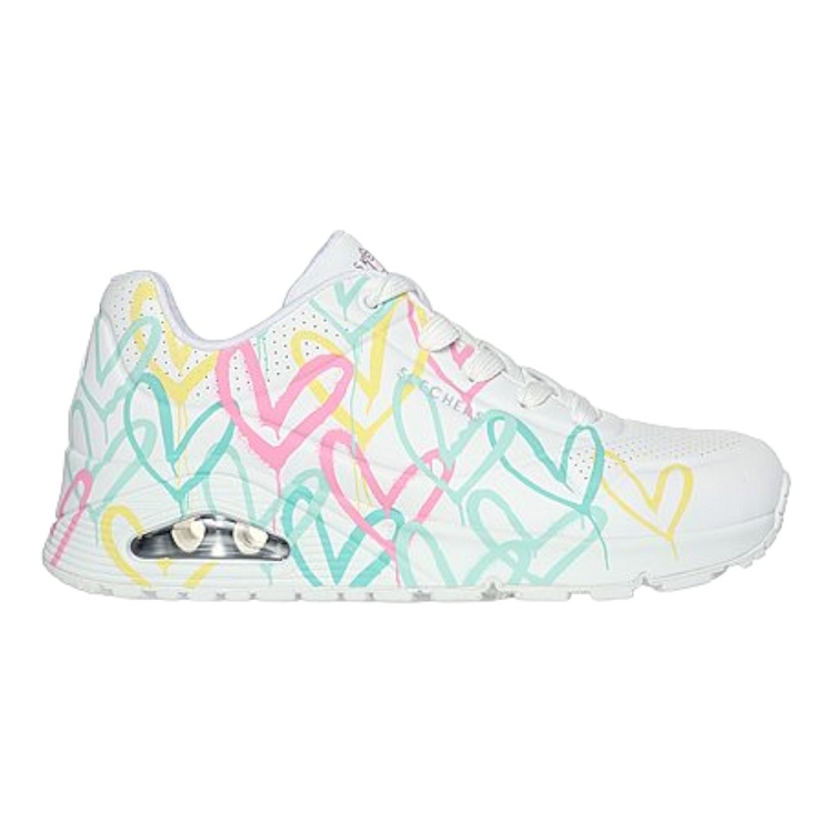 femme Skechers femme uno   changed love blanc