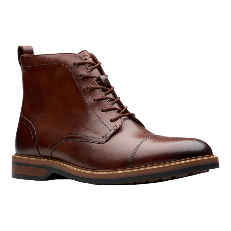 Clarks homme aldwin cap mid marron2562101_2 sur voshoes.com