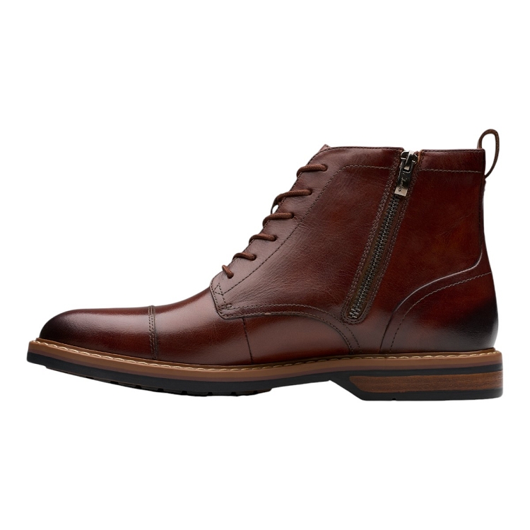 Clarks homme aldwin cap mid marron2562101_3 sur voshoes.com