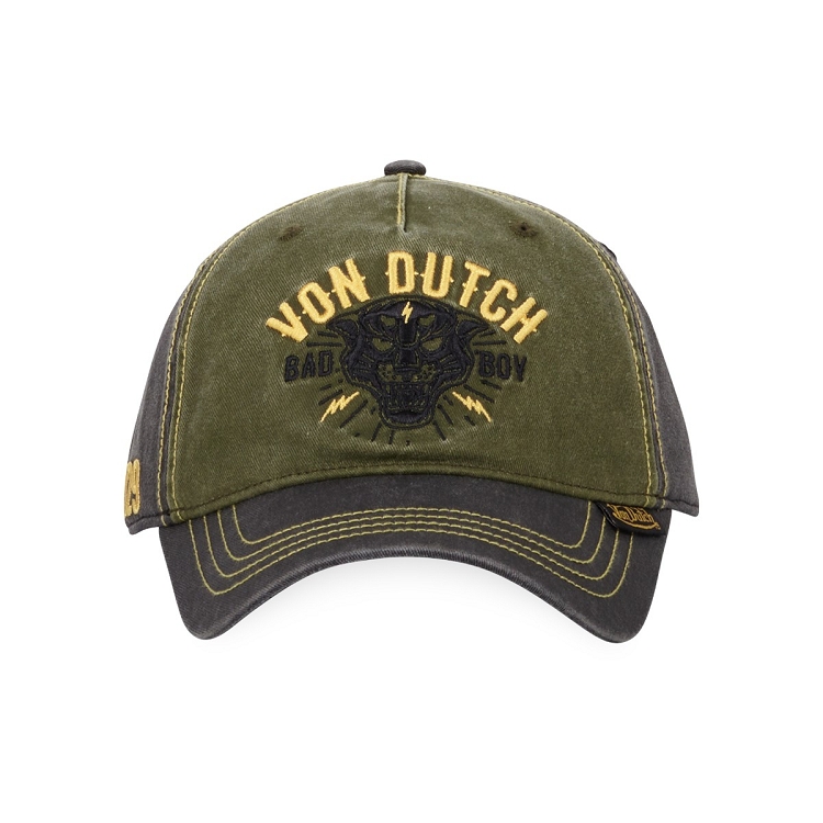 homme Von dutch homme casquettes   baseball vintage vert