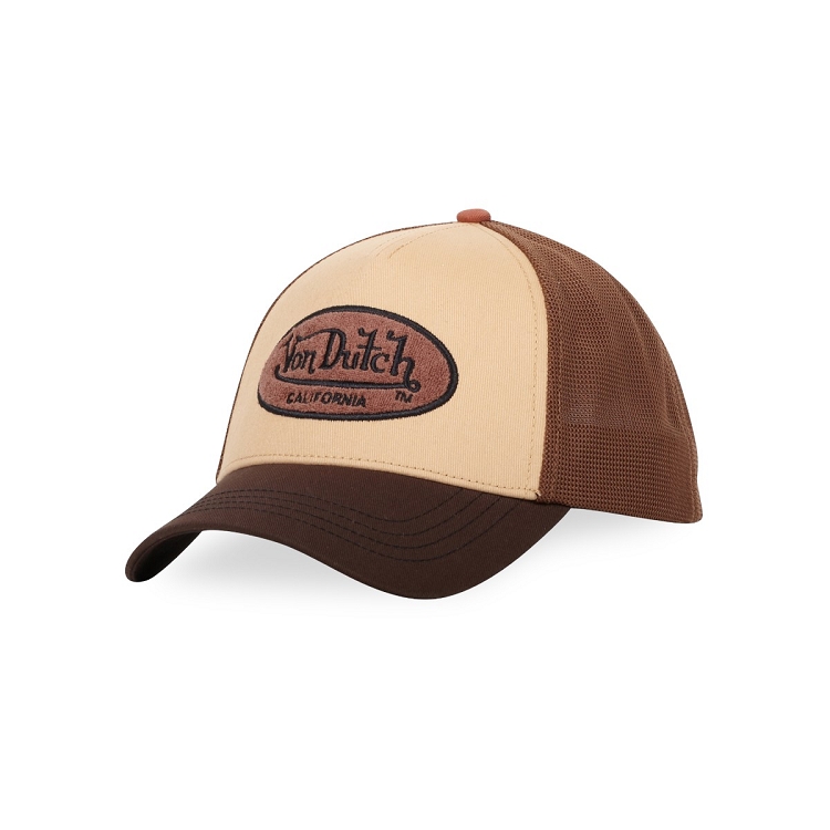 Von dutch homme casquettes   baseball filet beige2567001_3 sur voshoes.com