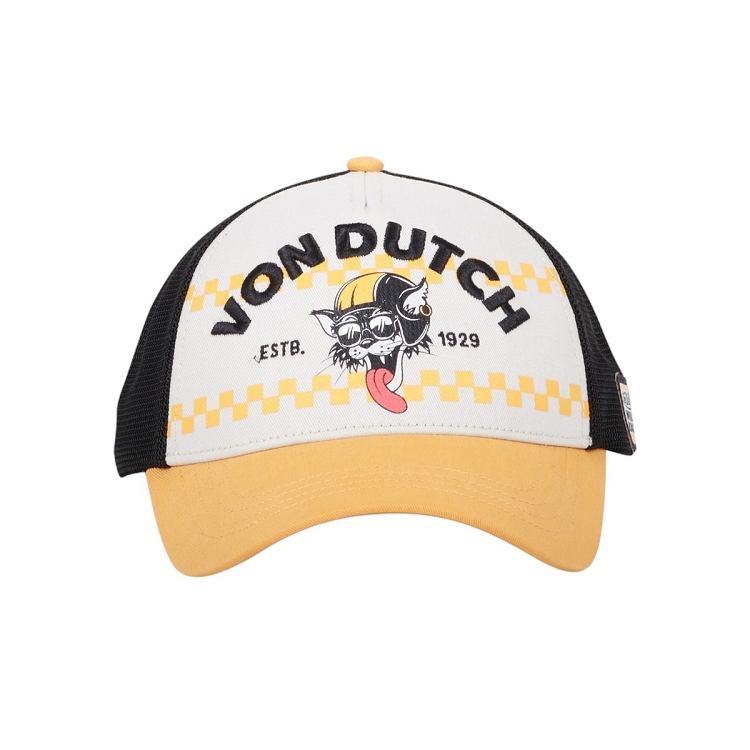 homme Von dutch homme casquettes   baseball filet animaux blanc