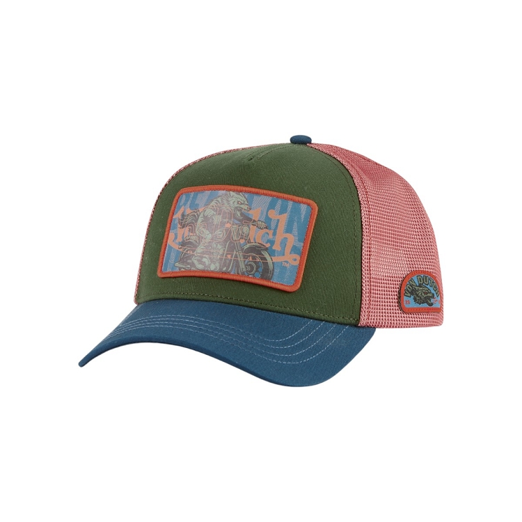 Von dutch homme casquettes   baseball filet animaux vert2567301_2 sur voshoes.com