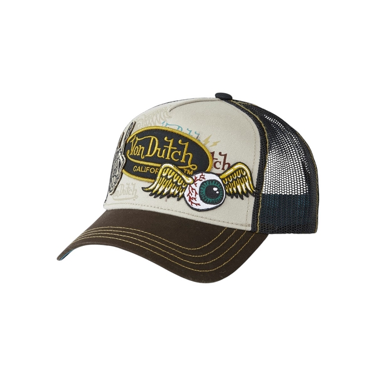 Von dutch homme casquettes trucker beige2567801_2 sur voshoes.com