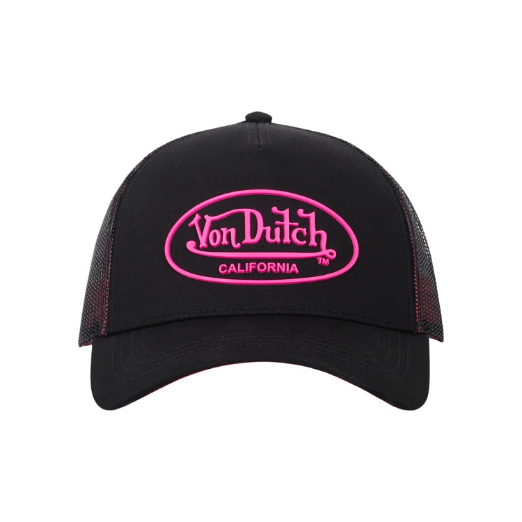 homme Von dutch homme casquette baseball  serge  print rubber fluo noir