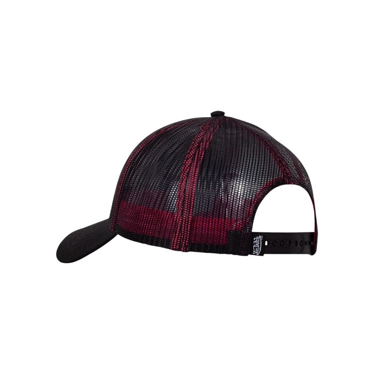 Von dutch homme casquette baseball  serge  print rubber fluo noir2568101_4 sur voshoes.com