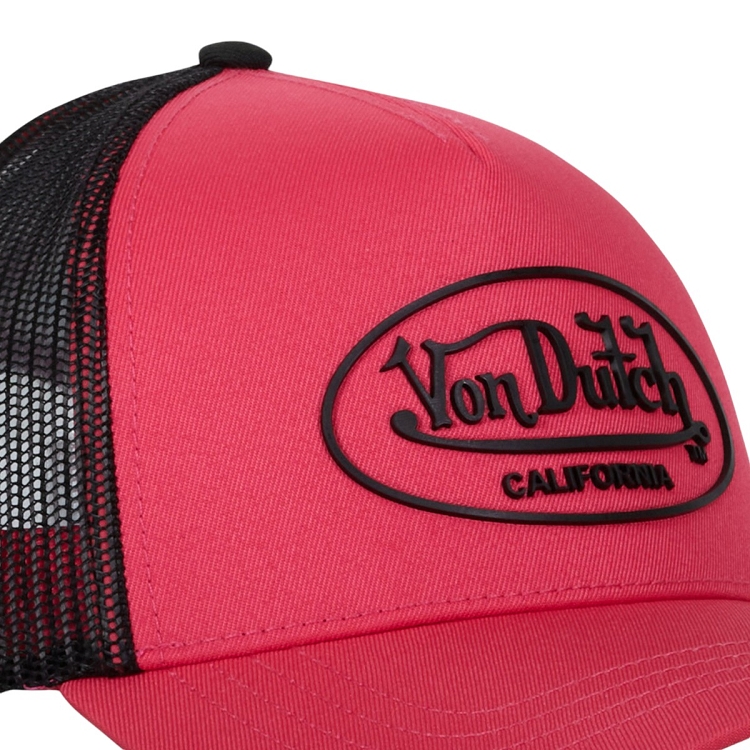 Von dutch homme casquette baseball  fluo print rubber rose2568201_3 sur voshoes.com