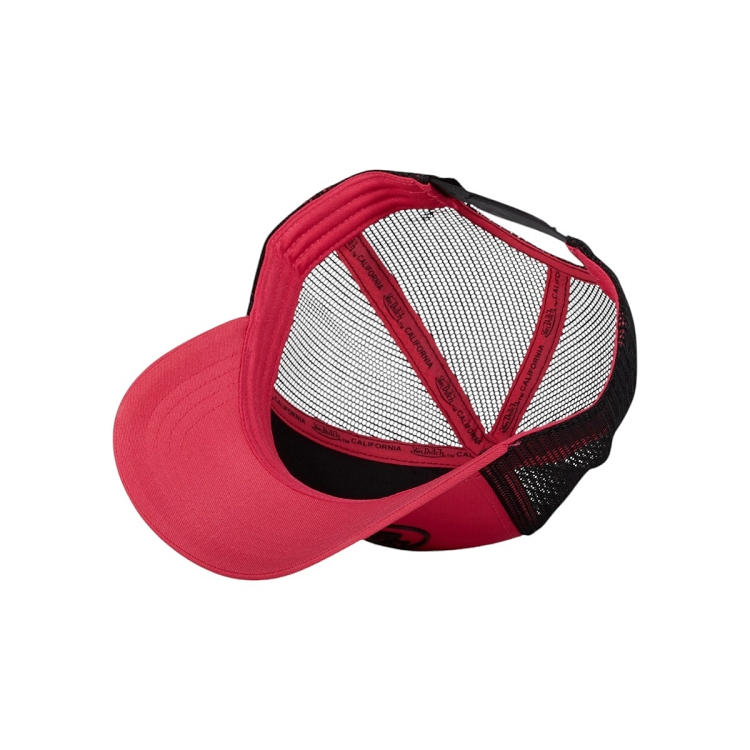 Von dutch homme casquette baseball  fluo print rubber rose2568201_4 sur voshoes.com