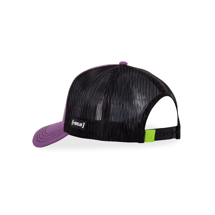 Capslab by freegum homme casquette trucker capslab dc comics violet2568601_5 sur voshoes.com