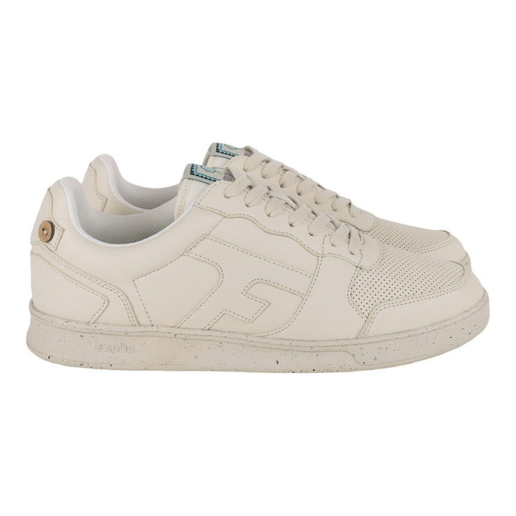 femme Faguo femme hazel baskets leather f blanc