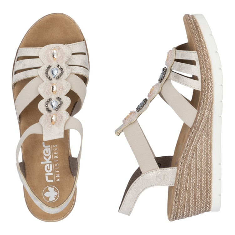 Rieker femme 619b2 beige2586101_4 sur voshoes.com