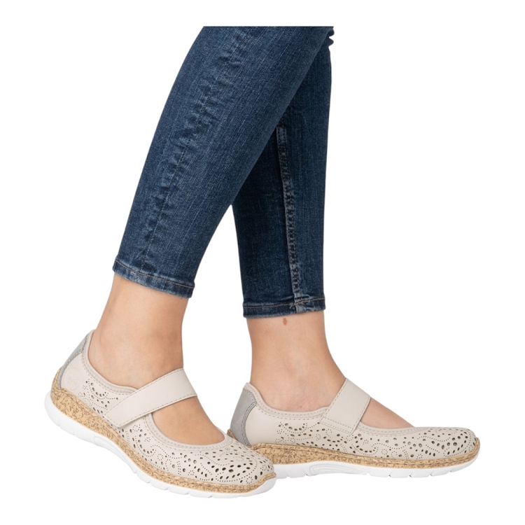 Rieker femme n4299 beige2587801_5 sur voshoes.com