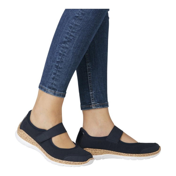 Rieker femme n42b0 bleu2587901_5 sur voshoes.com