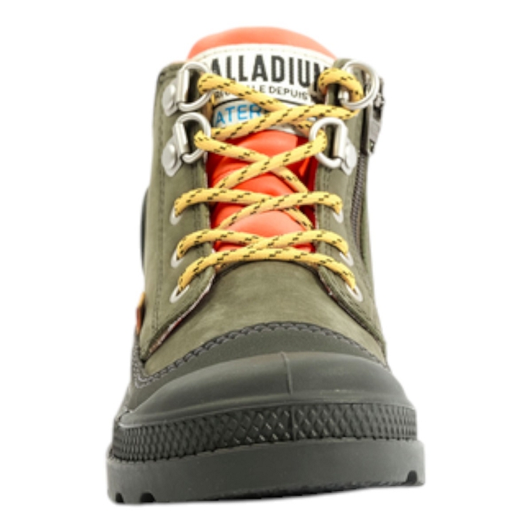 Palladium femme pampa hi cuff hkr wp vert2602901_4 sur voshoes.com