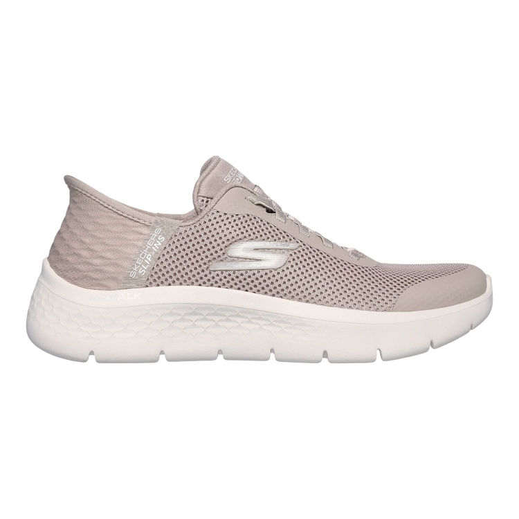 femme Skechers femme go walk flex   grand entry beige