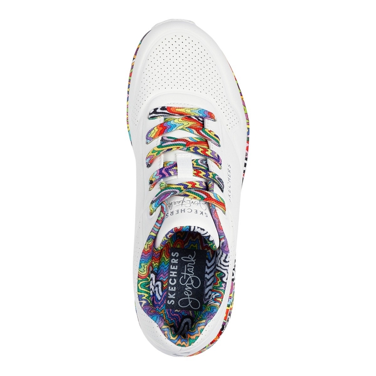 Skechers femme uno mini drip blanc2617201_4 sur voshoes.com