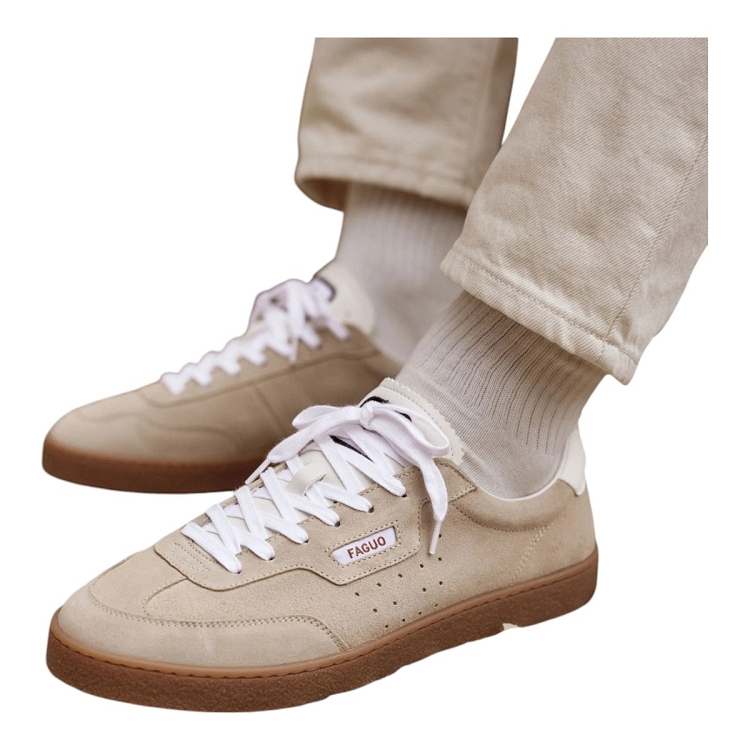 Faguo homme lumbo  suede beige2632401_4 sur voshoes.com