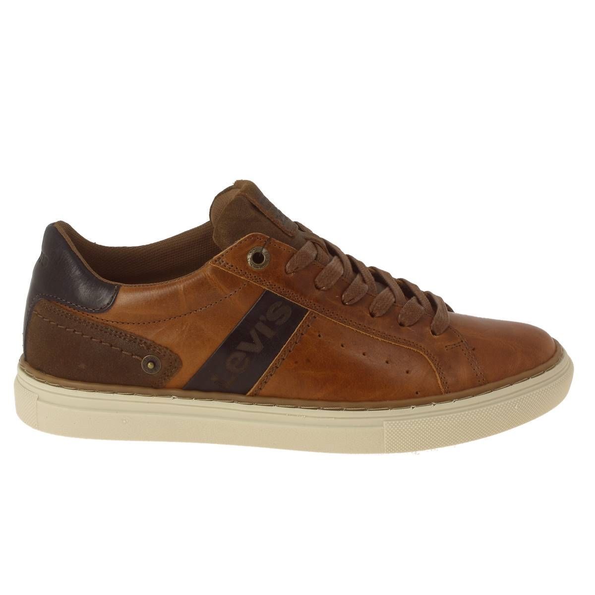 Basket levis homme cuir marron hotsell