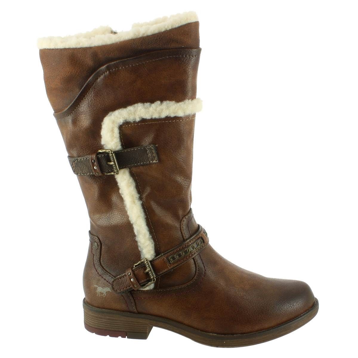 Bottes mustang femme marron on sale