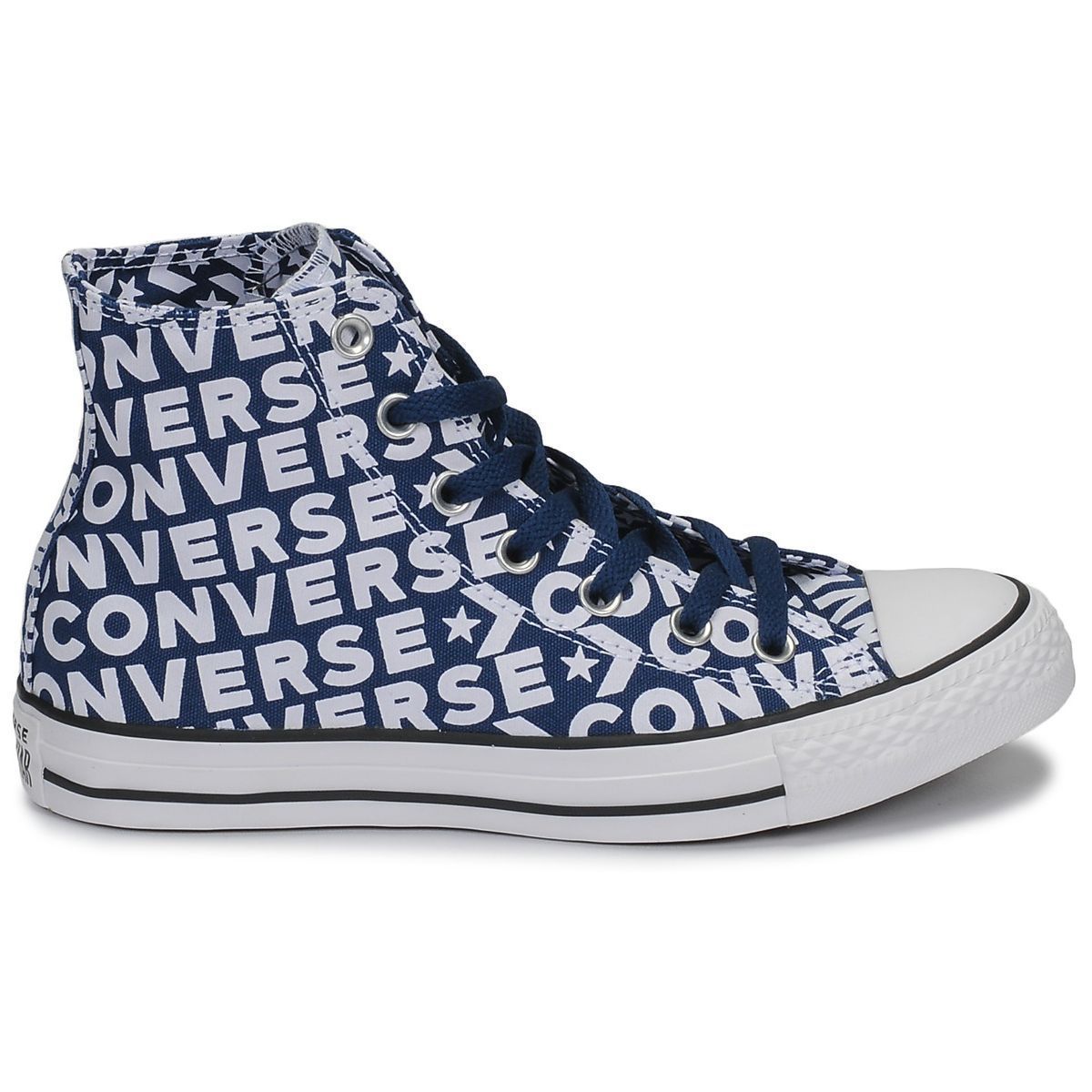 Baskets mode femme Converse chuck classic wordmark 2.0 bleu VoShoes