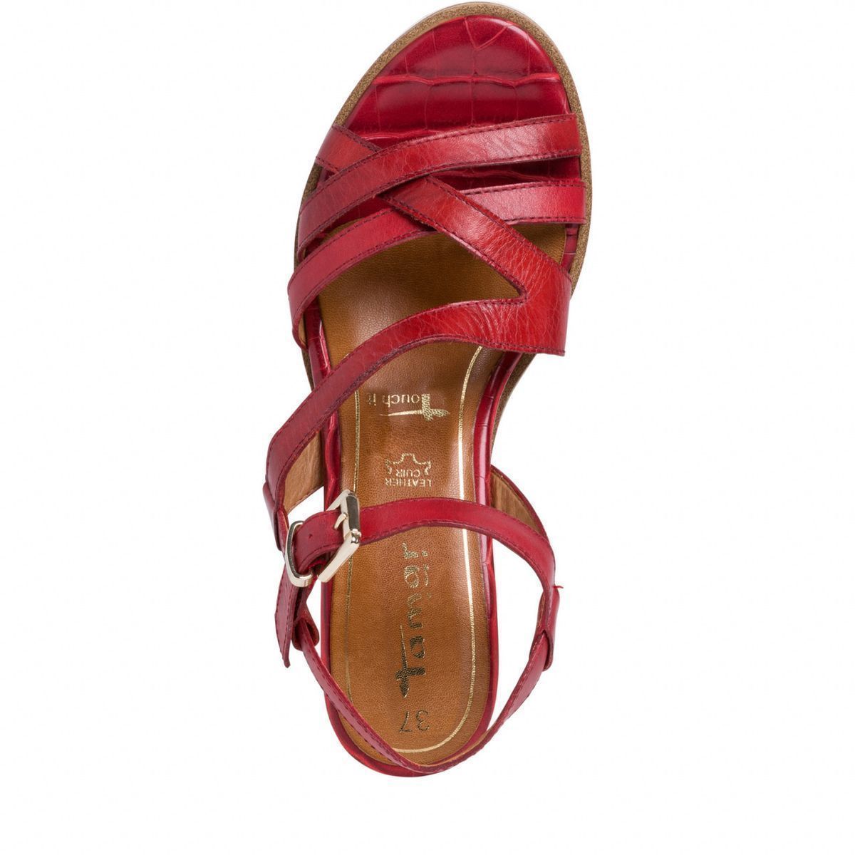 Sandales tamaris rouge online