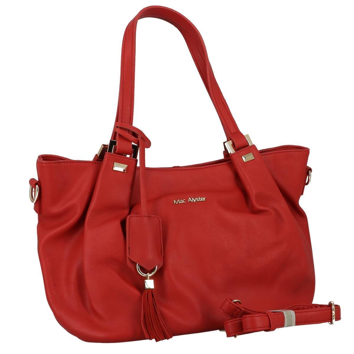 Cabas et sac shopping femme Mac alyster grand sac noir rouge VoShoes