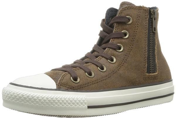 Bottines femme Converse ct side zip hi marron VoShoes