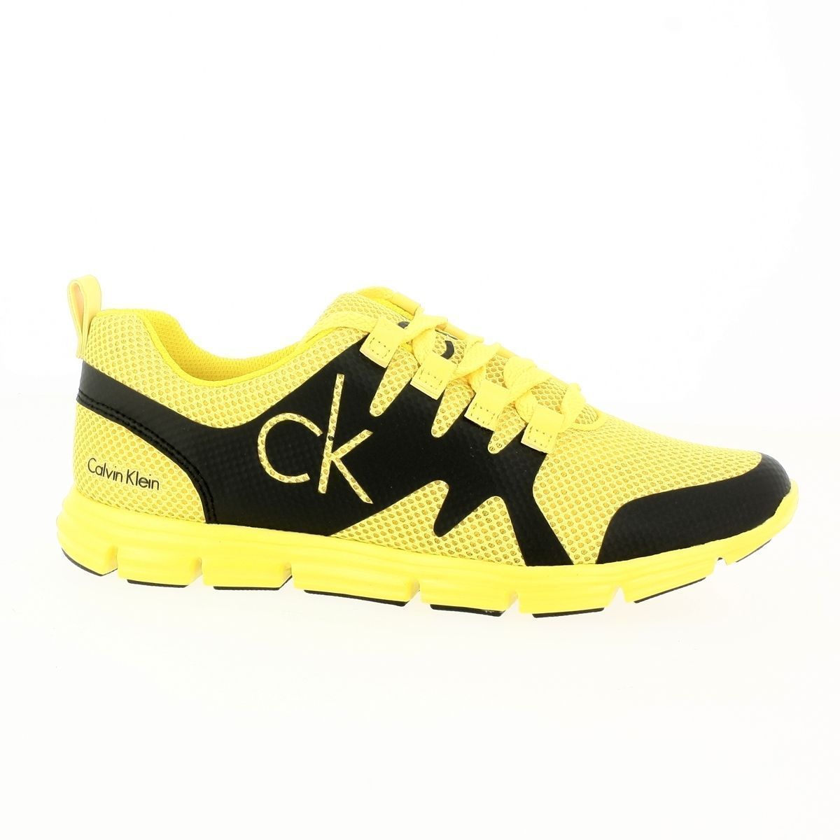 Baskets mode homme Calvin klein jeans murphy jaune VoShoes