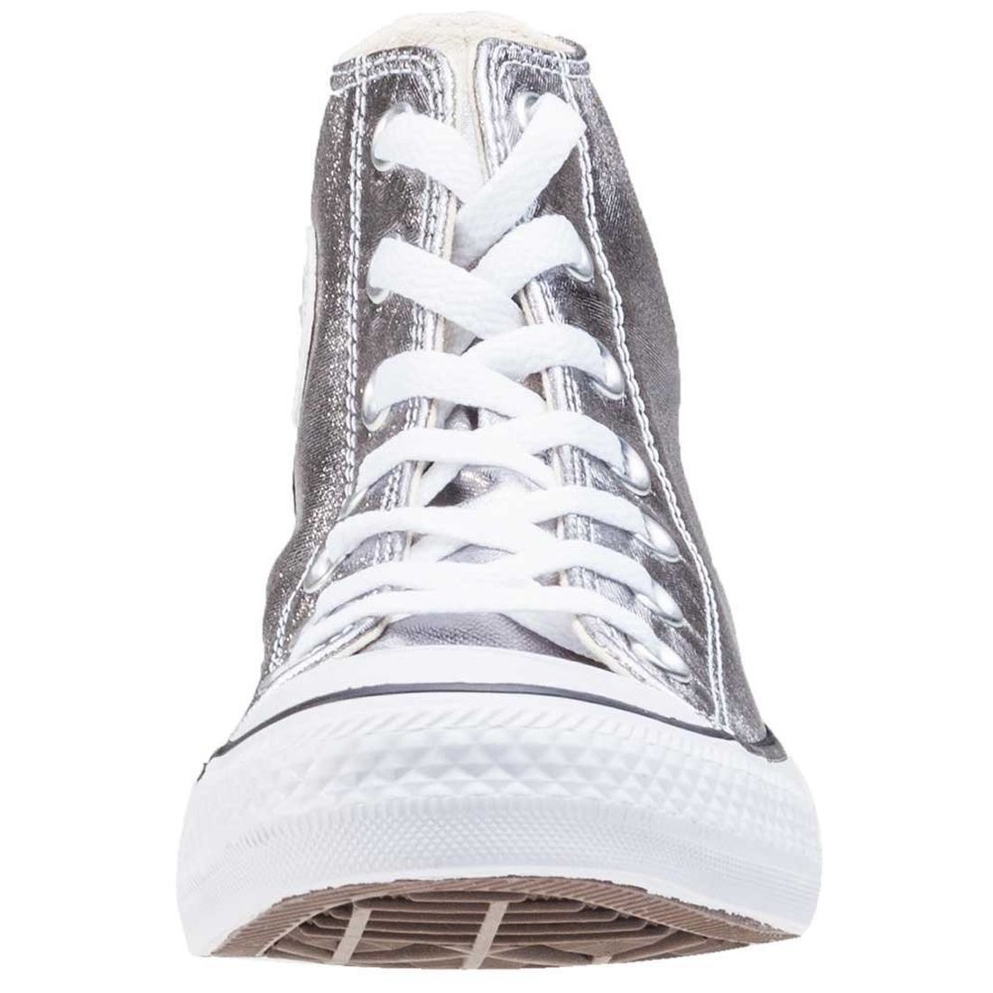 Baskets mode femme Converse ctas hi gunmetal argent VoShoes