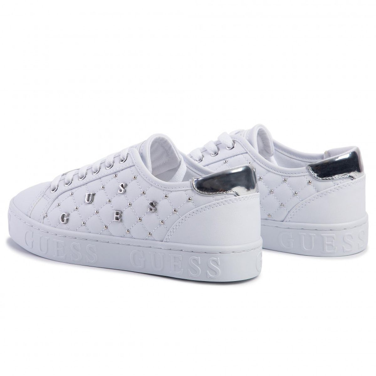 Baskets mode femme Guess gladiss active lady blanc VoShoes