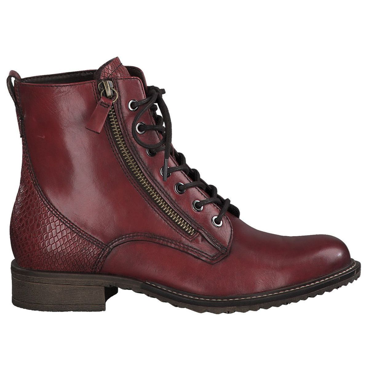 Bottines femme Tamaris jado bordeaux VoShoes