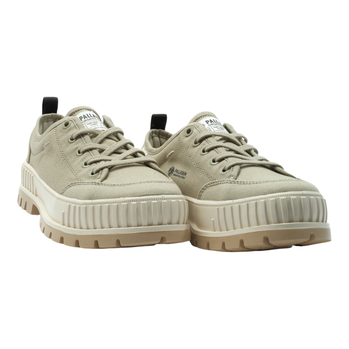 Baskets mode femme Palladium pallashock lo org 2 vert VoShoes